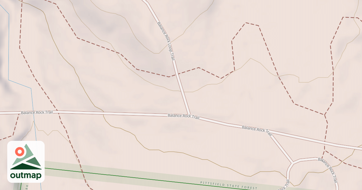 Map of Balance Rock Trail