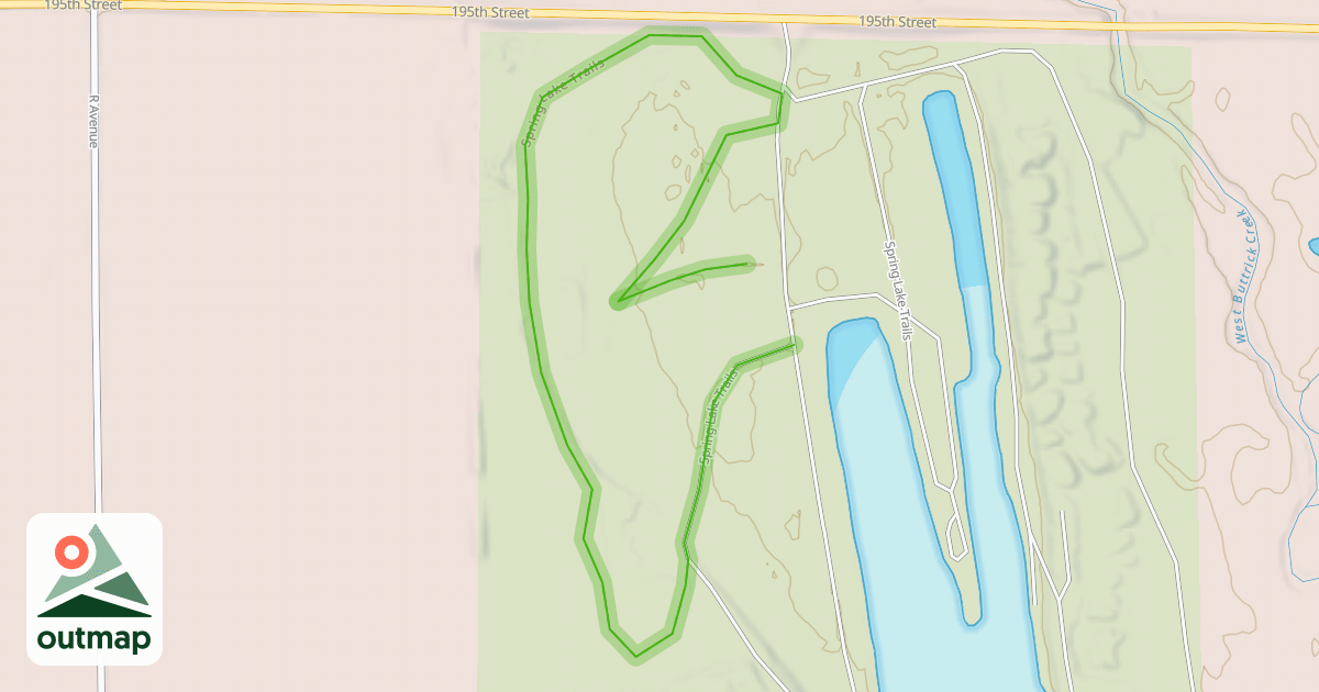 Map of Spring Lake Trails