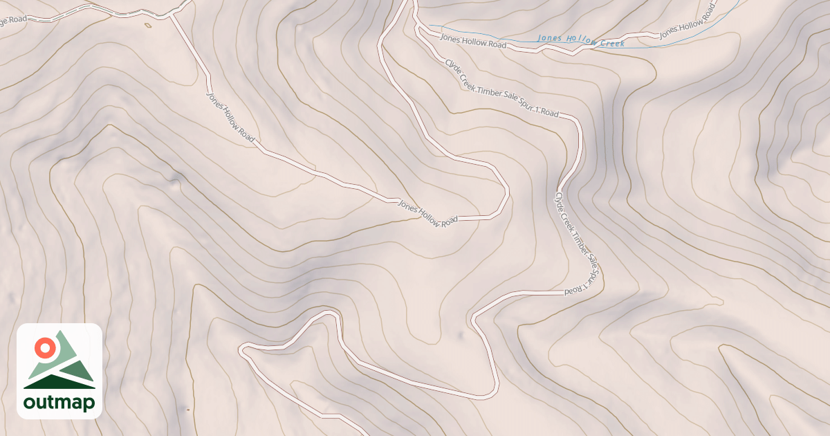 Map of CLYDE CREEK TS SPUR 1