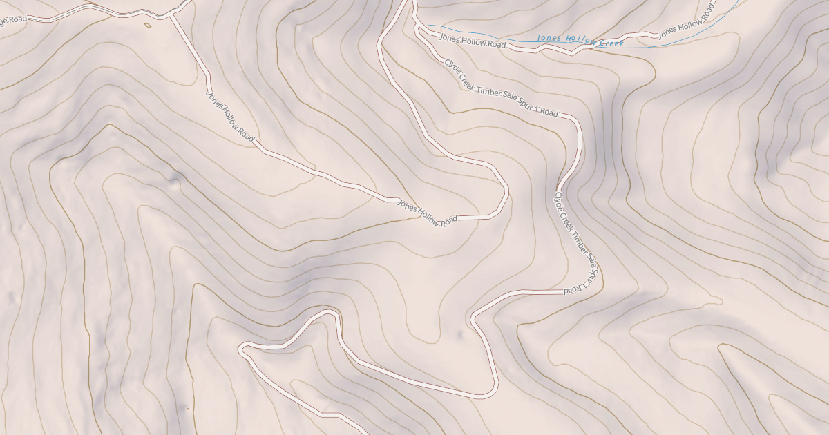 Map preview of CLYDE CREEK TS SPUR 1