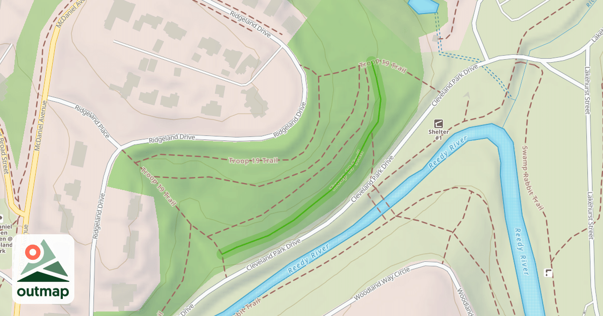 Map of Troop 19 Trail