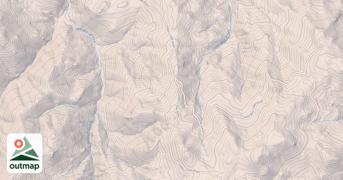 Map of INDIAN CREEK ROAD