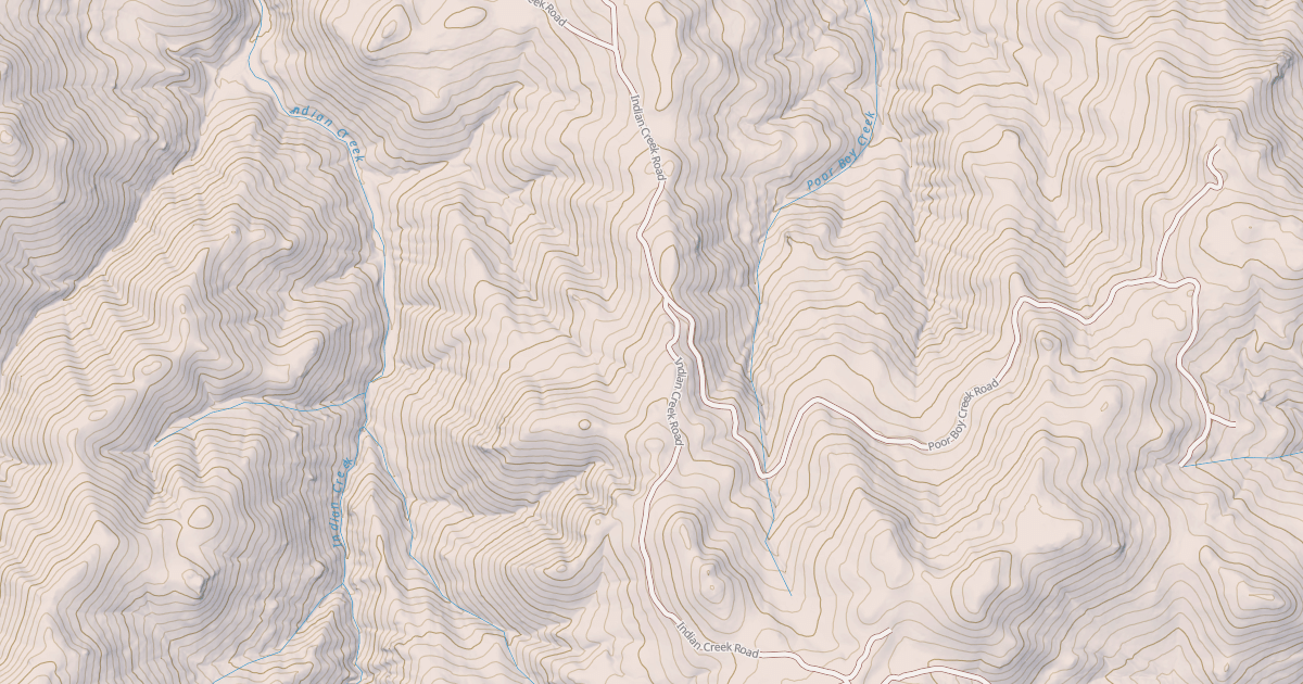 Map preview of INDIAN CREEK ROAD