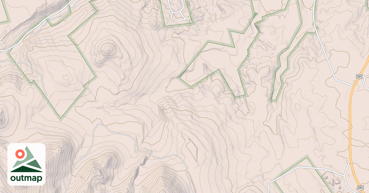 Map of CUSTER PEAK