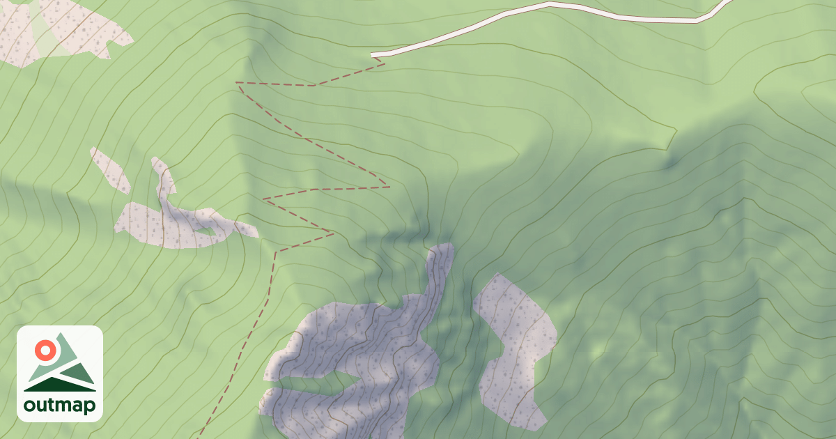 Map of Colquhoun Peak Trail