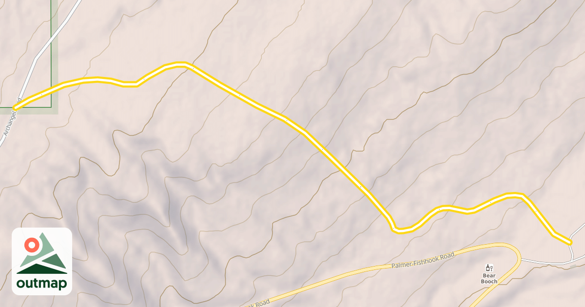 Map of Winter Snowmachine Trail