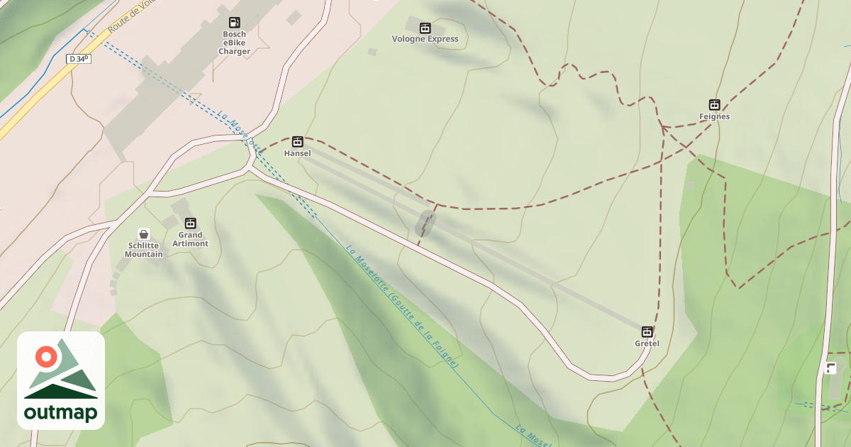 Map of Snow tubing