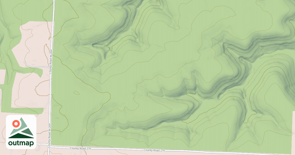 Map of TOOTHPICK RIDGE