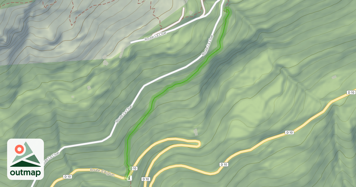 Map of Chemin de La Clue