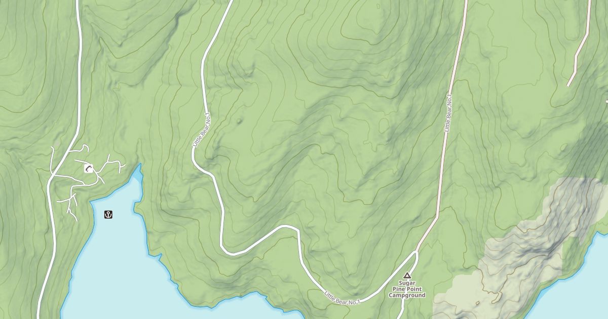 Map preview of NORTH BEAR RESERVOIR
