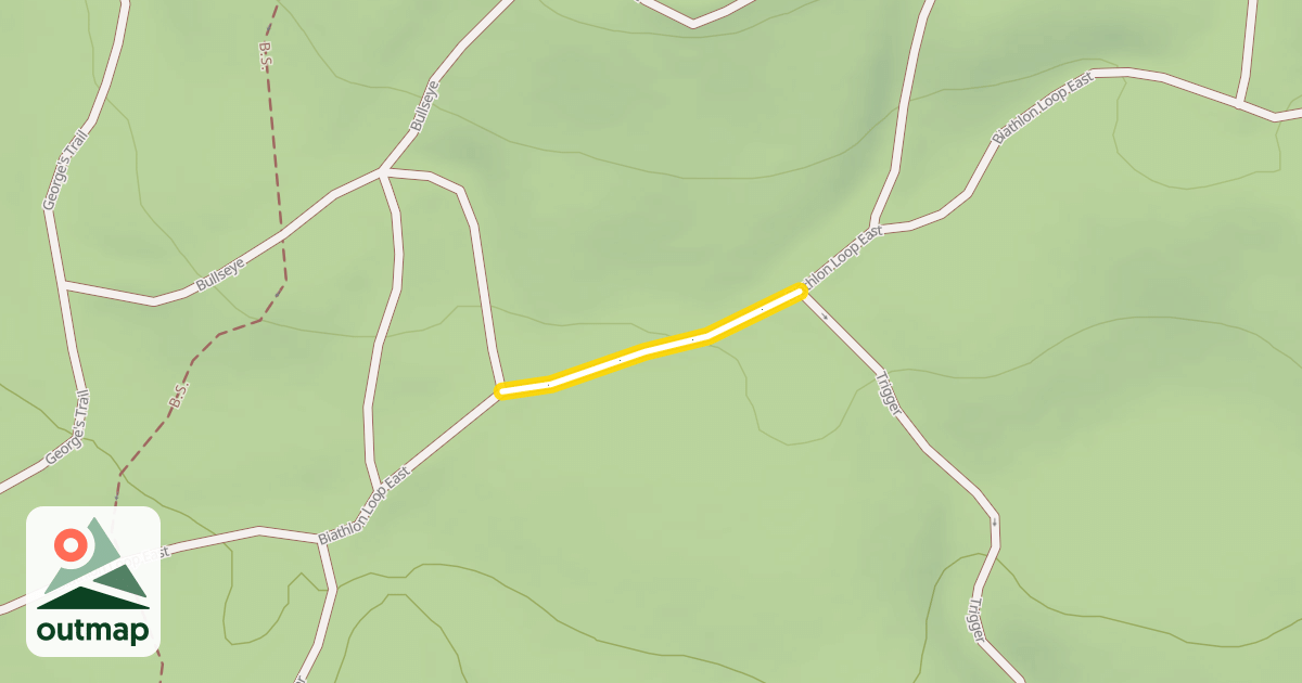 Map of Biathlon Loop East