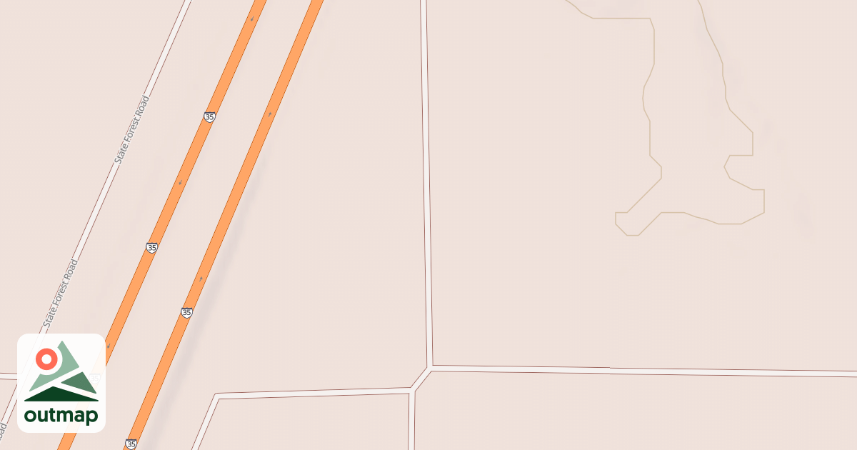 Map of General C.C. Andrews State Forest Trails