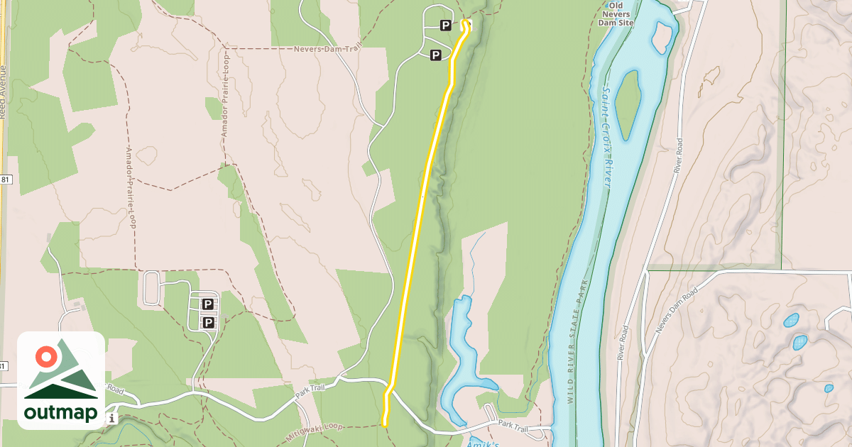 Map of Old Logging Trail