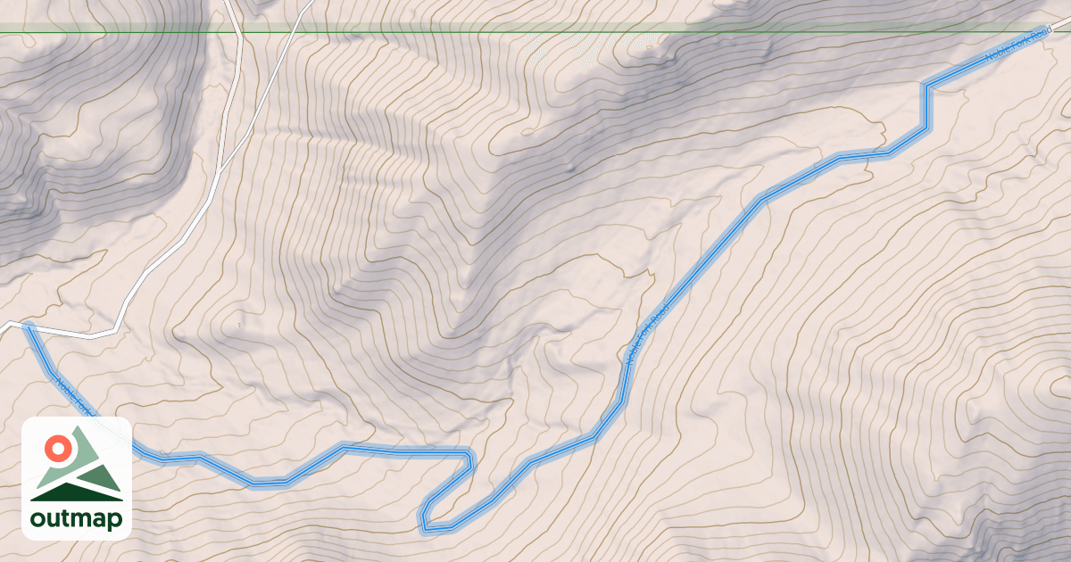 Map of Noble Fork Road