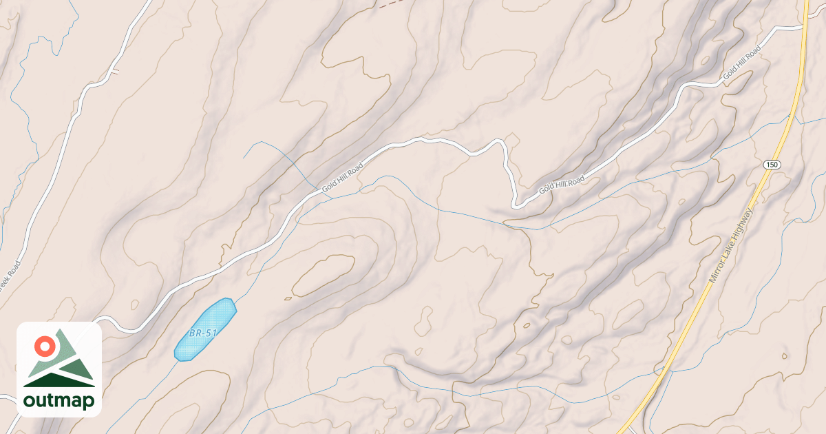 Map of GOLD HILL