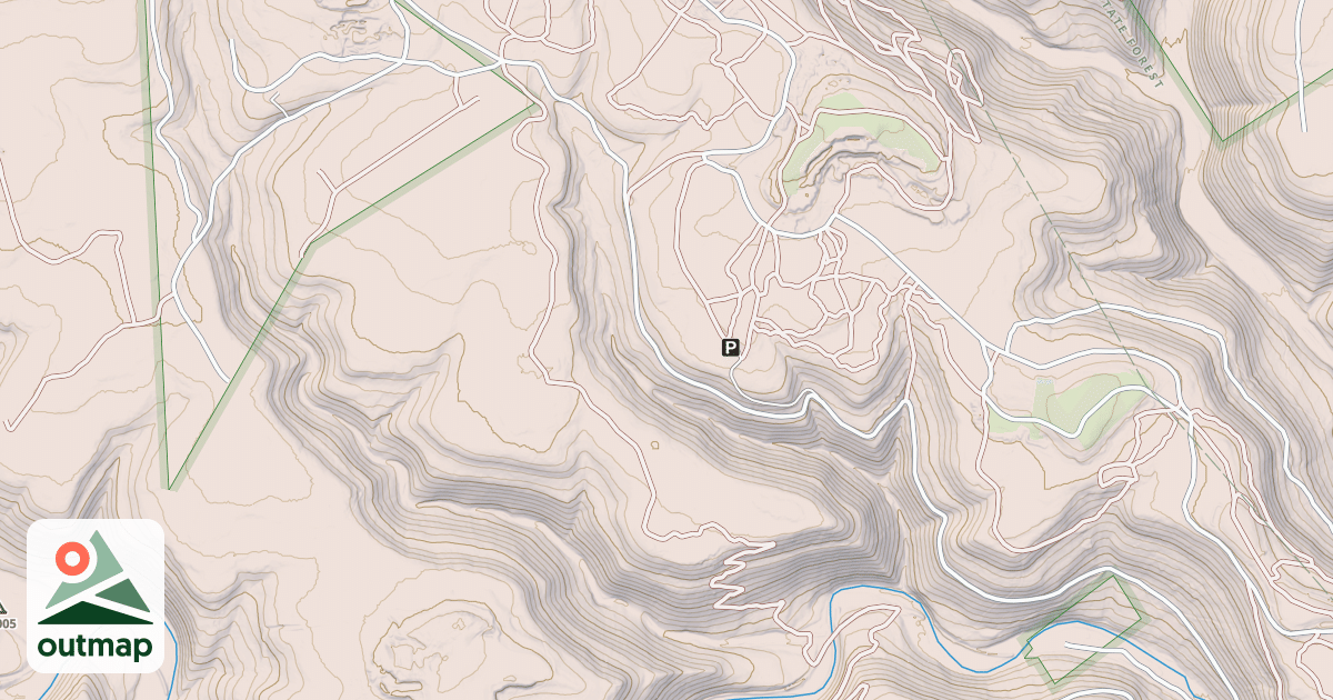 Map of Bloody Skillet ATV Trail