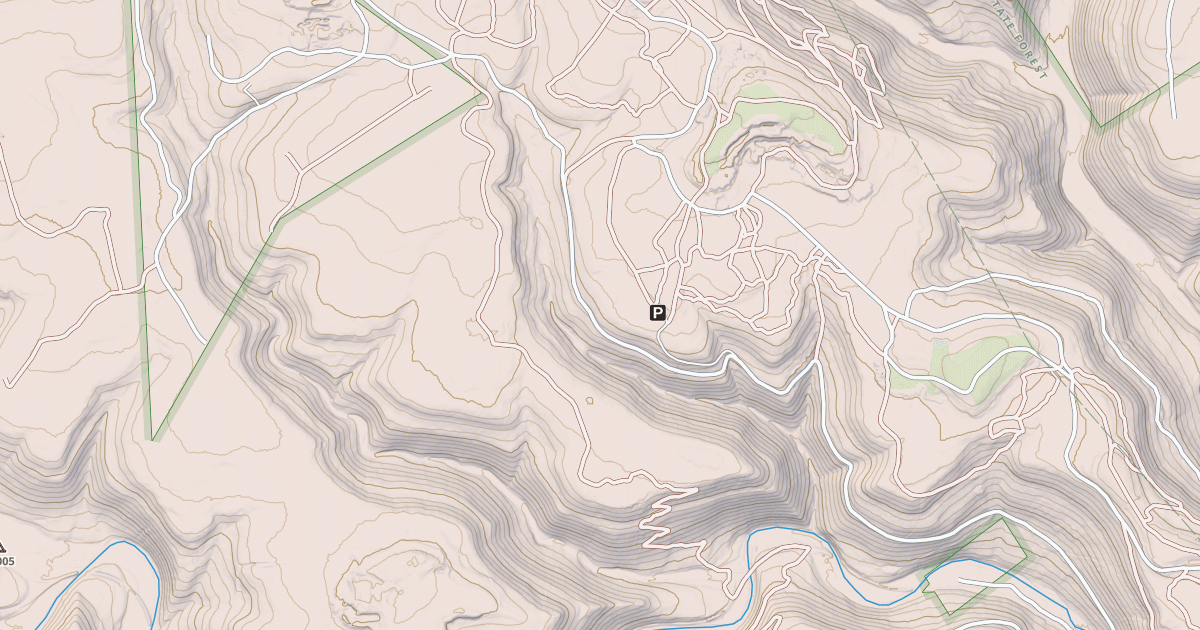 Map preview of Bloody Skillet ATV Trail