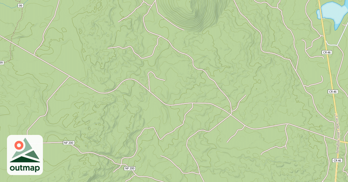 Map of CHARLTON LAKE ROAD