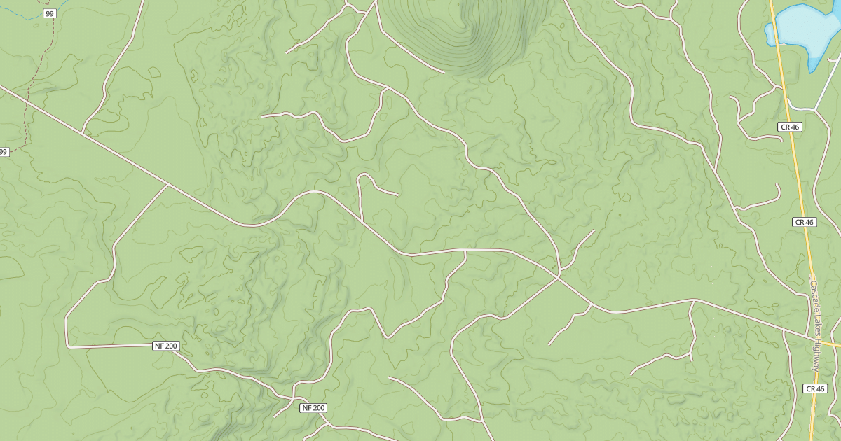 Map preview of CHARLTON LAKE ROAD