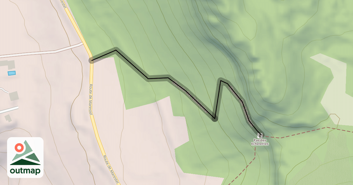 Map of Chemin des Echelettes