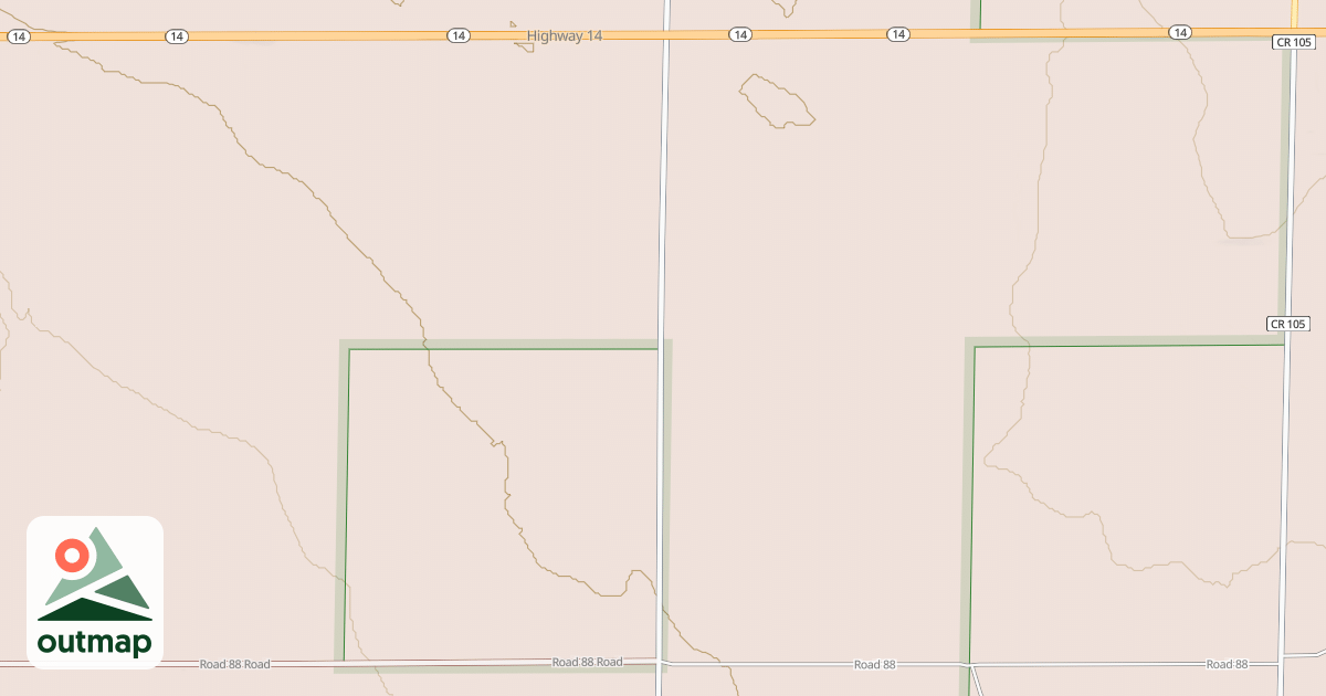 Map of ROAD 103 in Weld