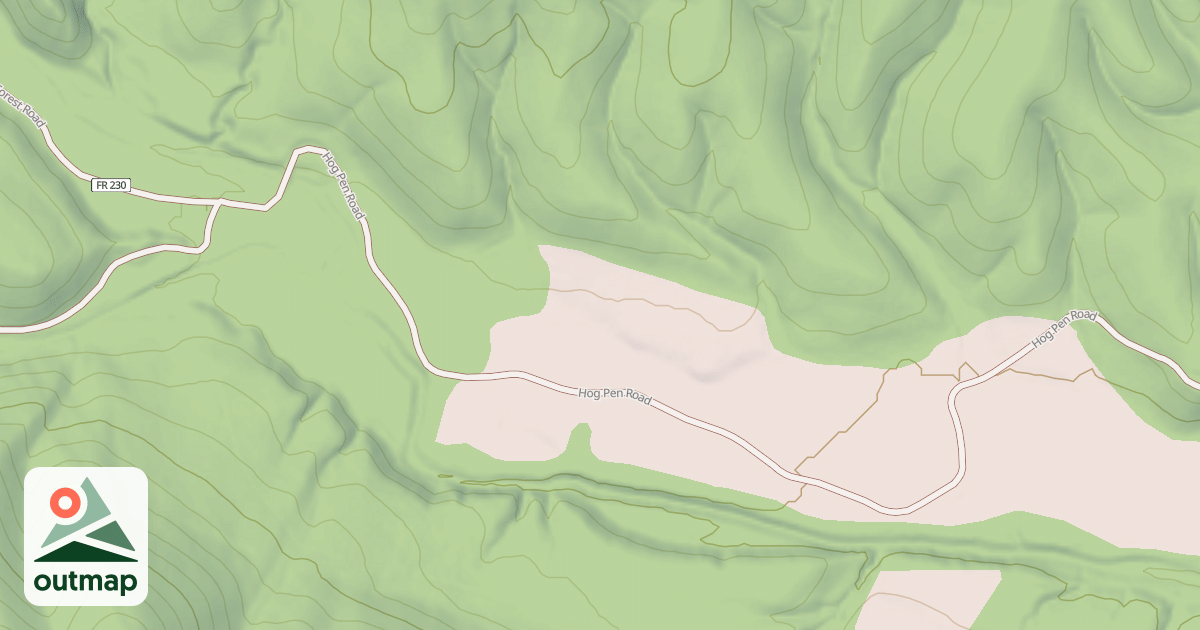 Map of SLATE LICK RUN
