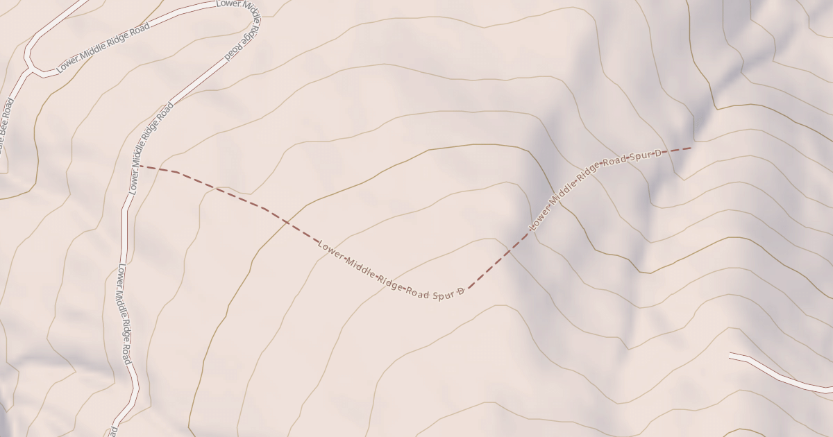Map preview of LOWER MIDDLE RIDGE SPUR D