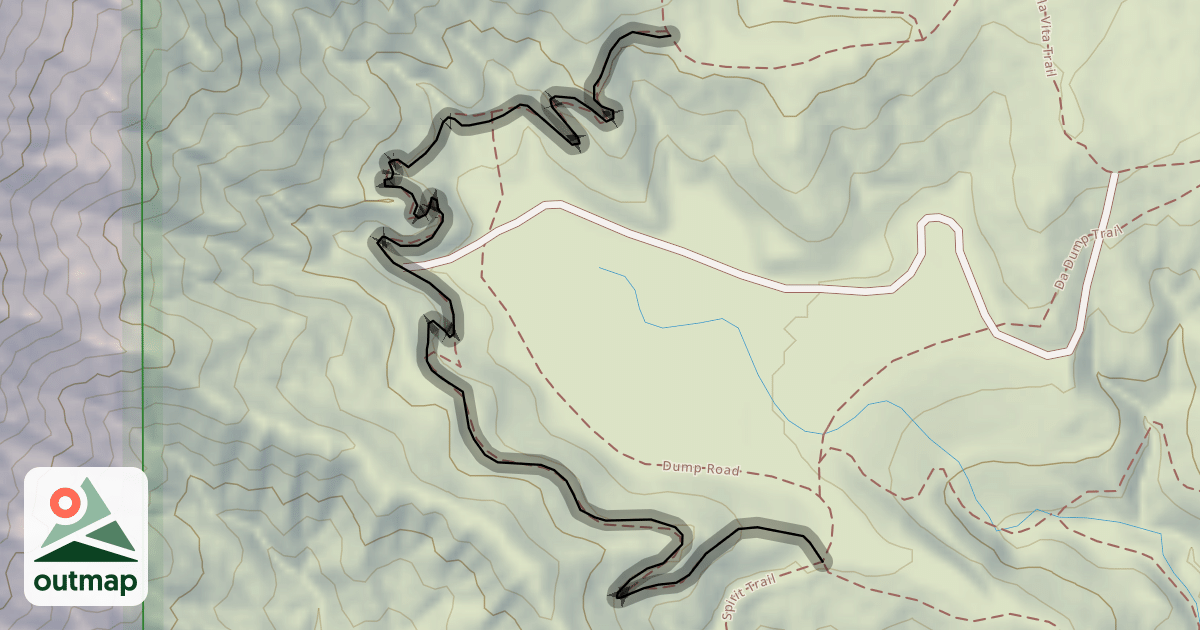 Map of Hogs Foot Trail