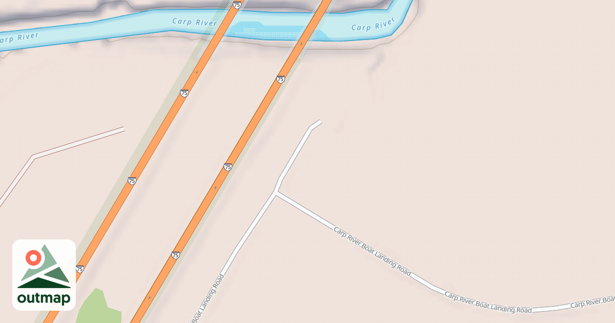 Map of CARP RIVER BOAT SPUR B