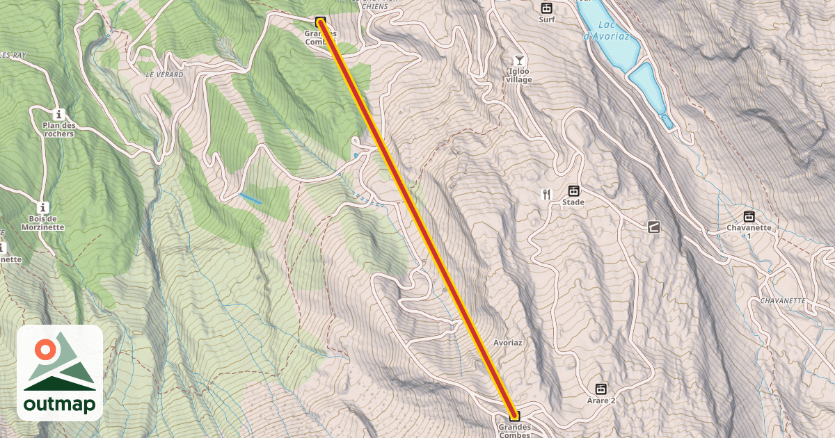 Map of Grandes Combes