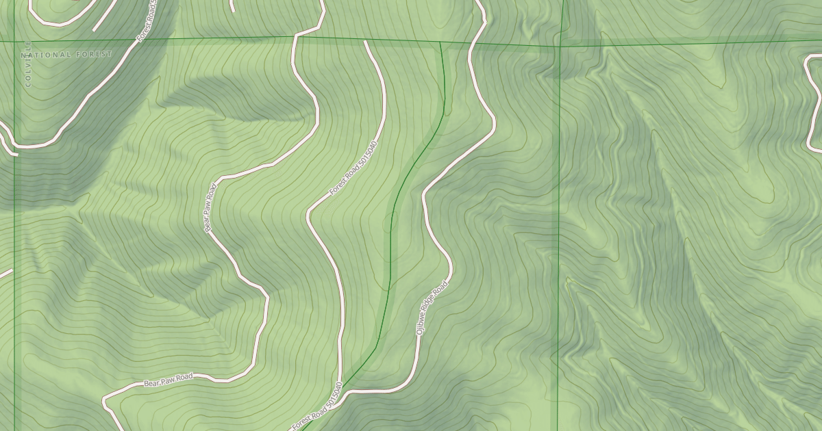 Map preview of OJIBWAY RIDGE