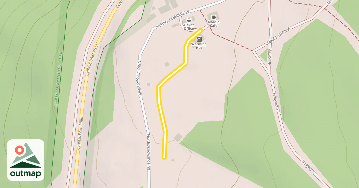 Map of Tubing Park Trail