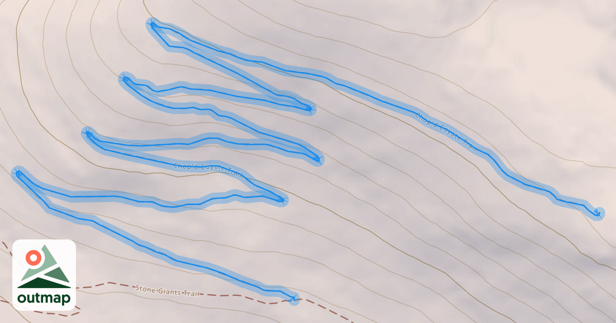 Map of Chop'd Coyote Trail