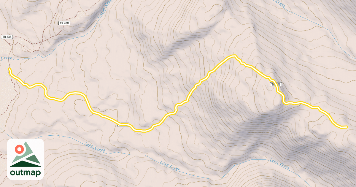 Map of Center Ridge Trail
