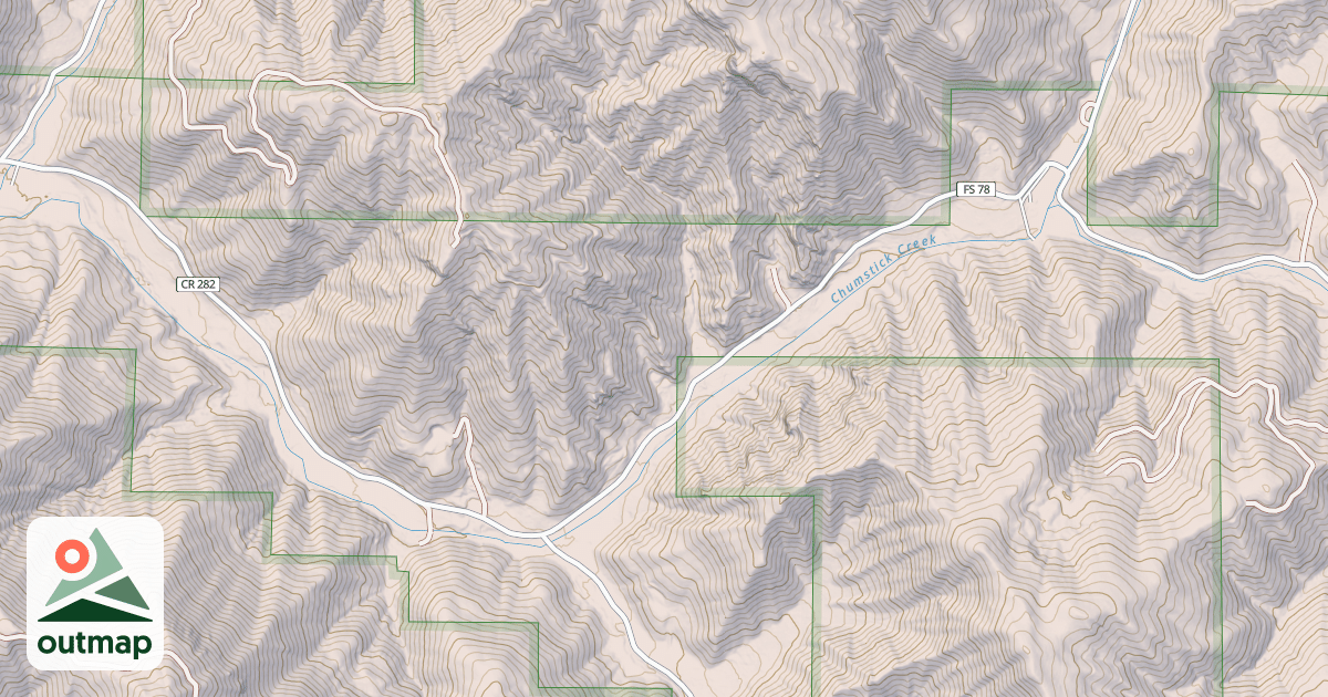 Map of CHUMSTICK