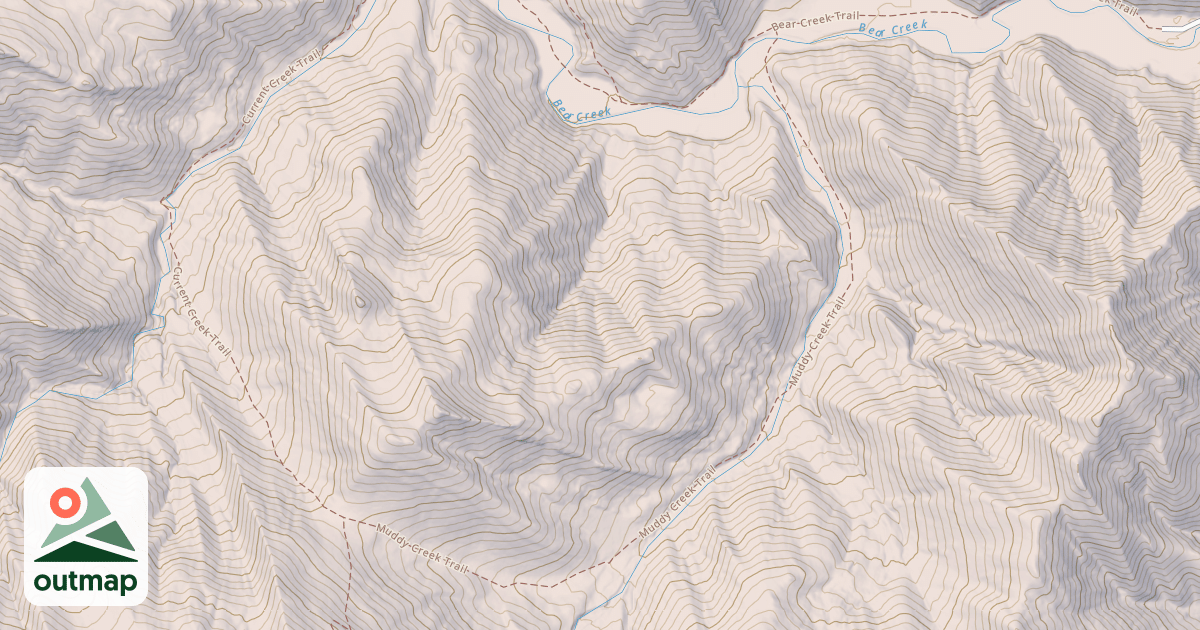 Map of MUDDY CREEK