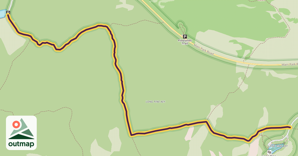 Map of Long Pine Key Nature Trail