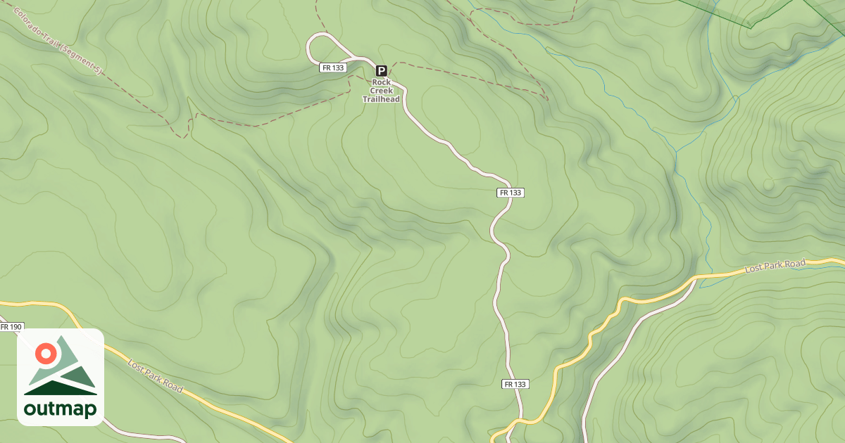 Map of ROCK CREEK
