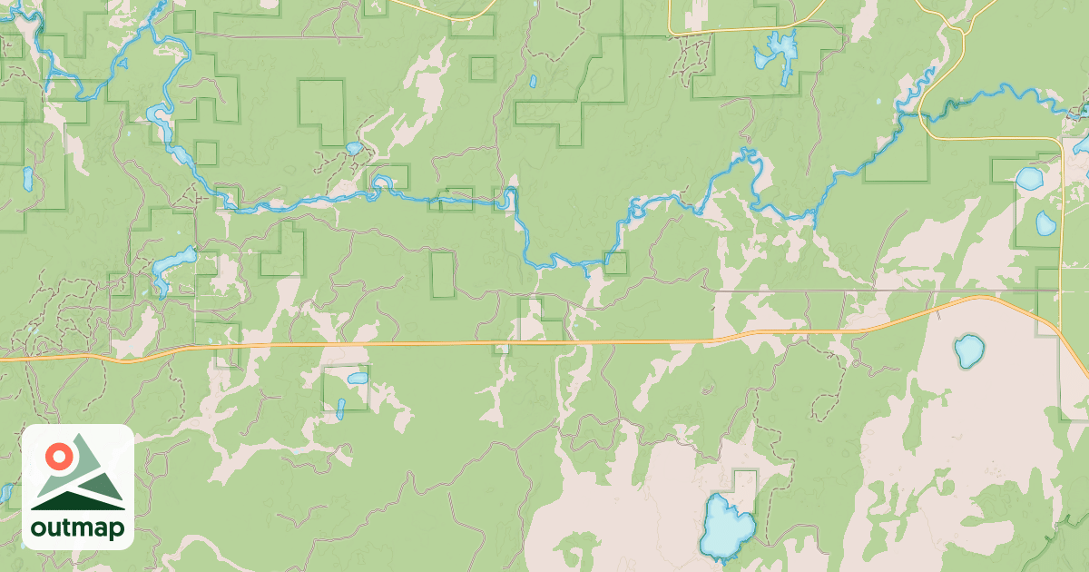Map of USFS Motor Vehicle Use Map Trails 6656