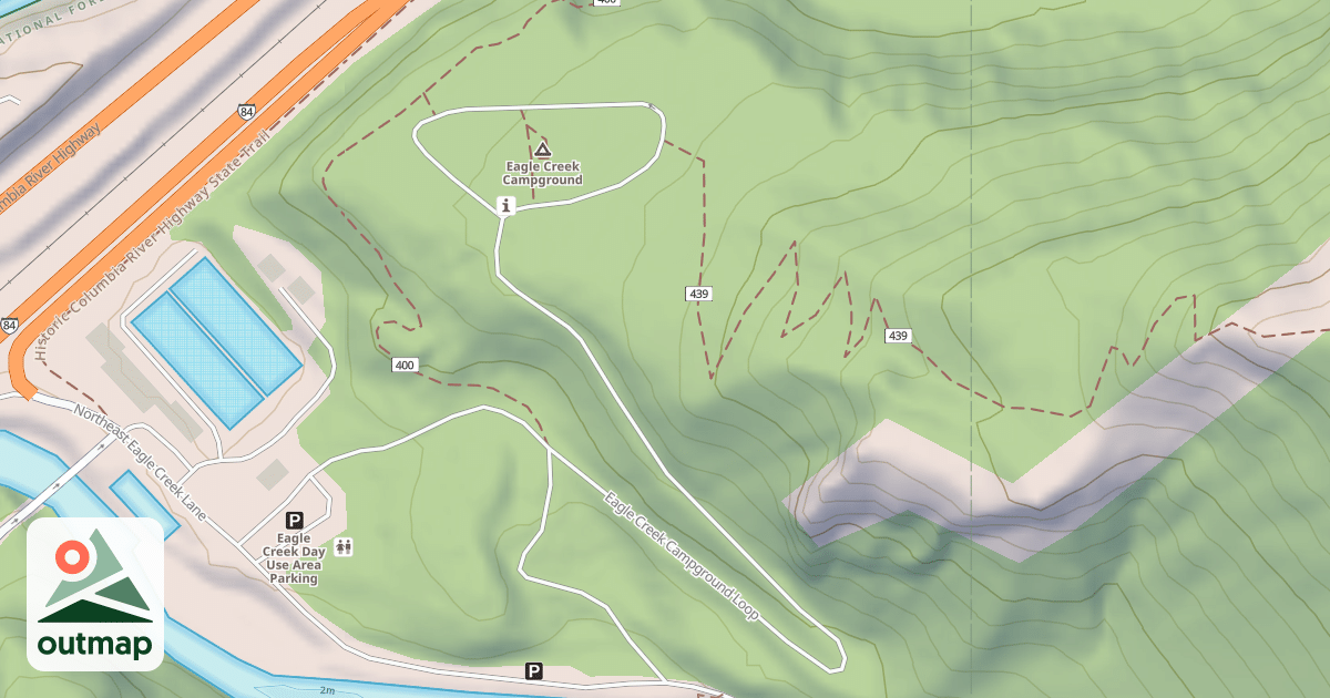 Map of EAGLE CREEK CAMPING