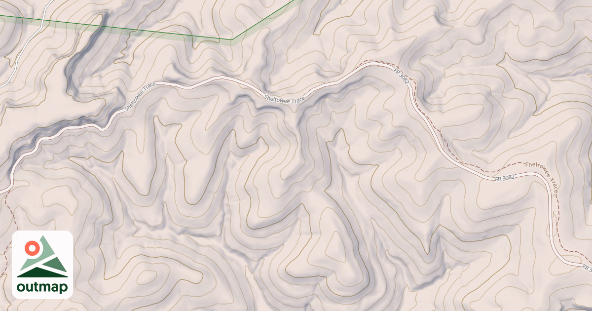 Map of Sheltowee Trace