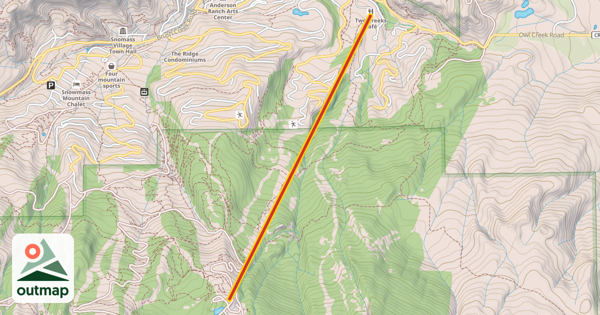 Map of Two Creeks
