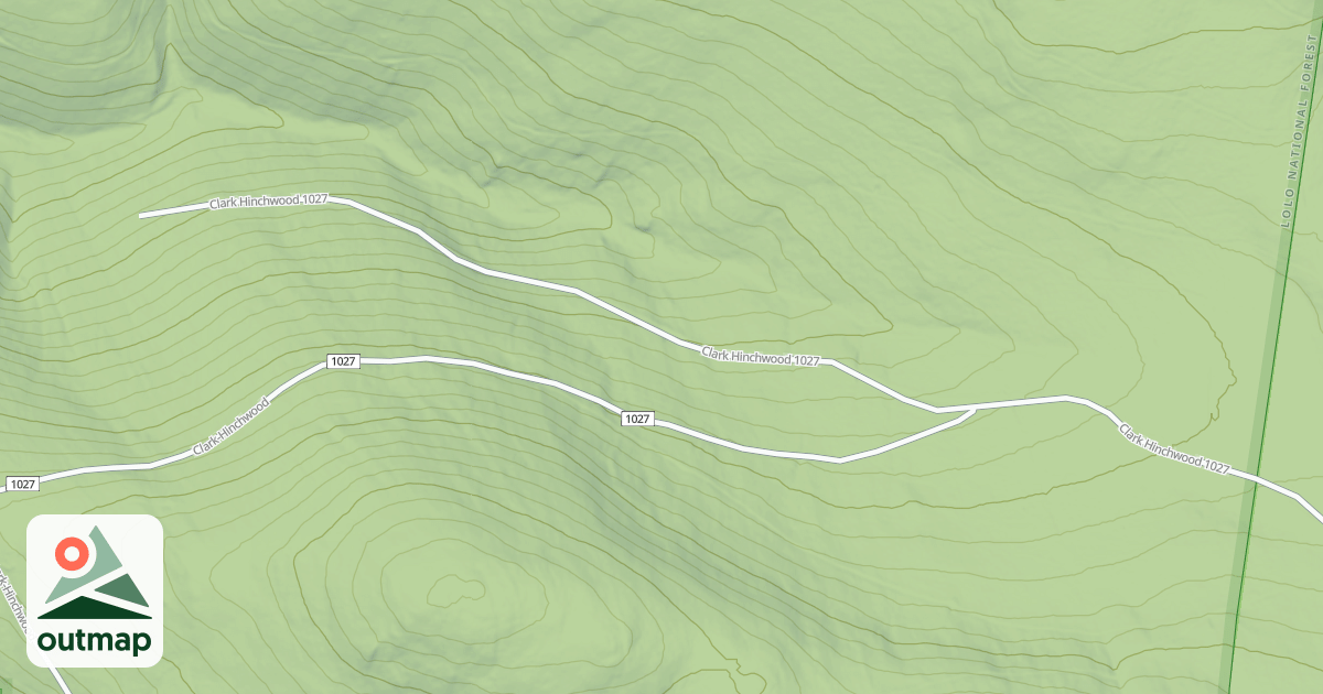 Map of HINCHWOOD CREEK