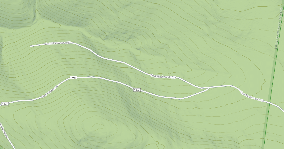 Map preview of HINCHWOOD CREEK