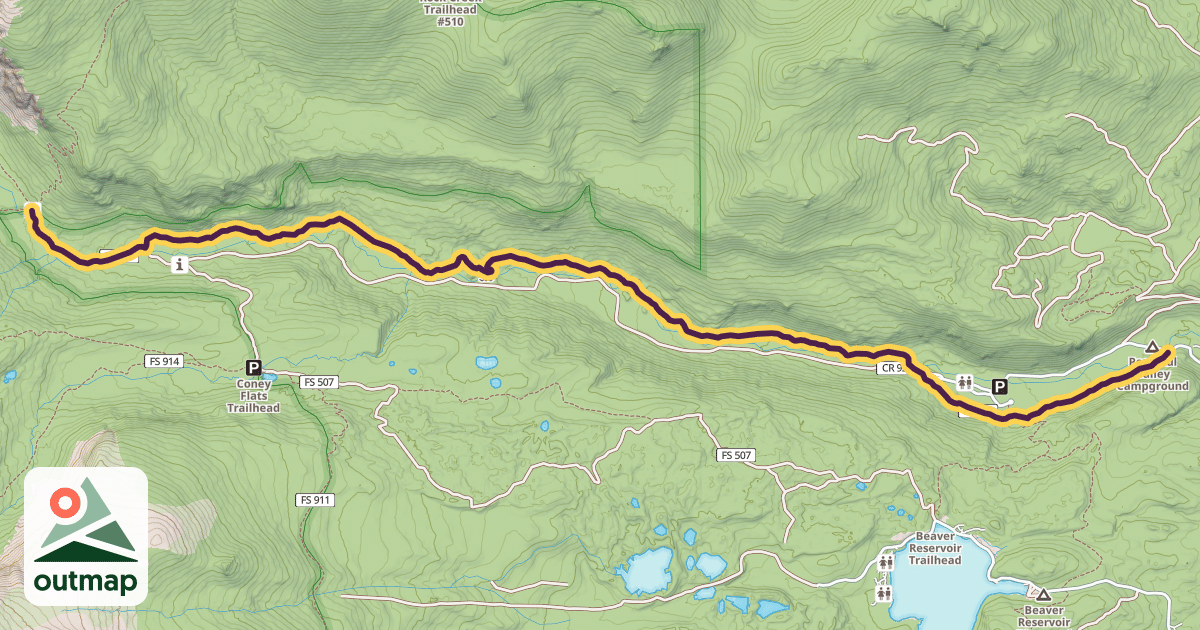 Map of Buchanan Pass Trail