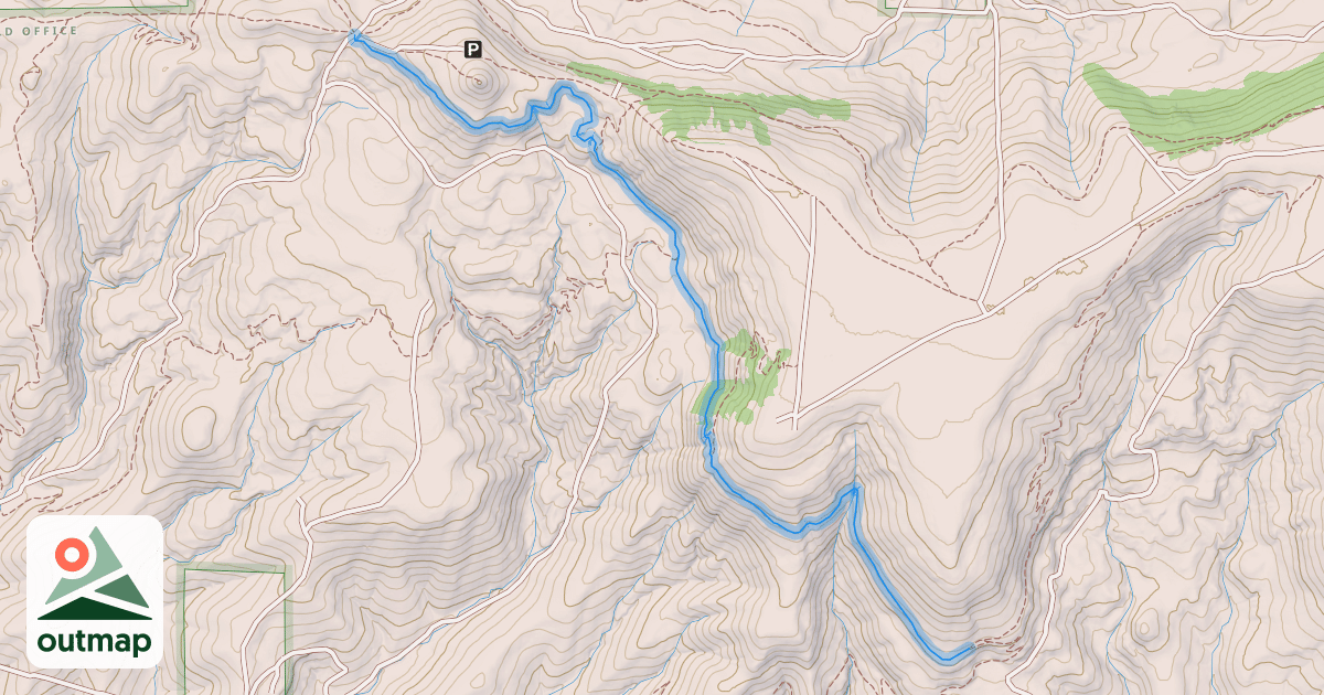 Map of South Rim Trail