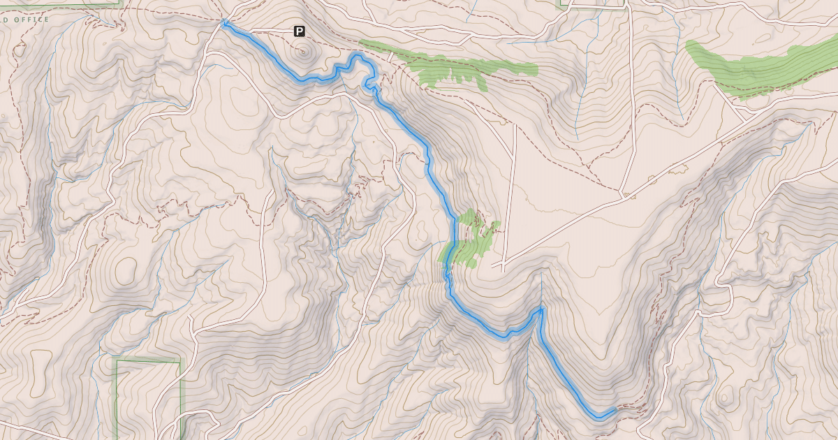 Map preview of South Rim Trail