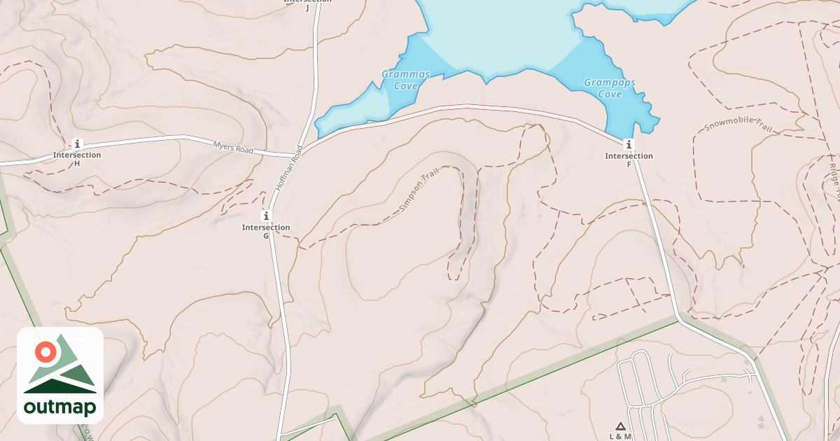 Map of Yellow Creek State Park Trails