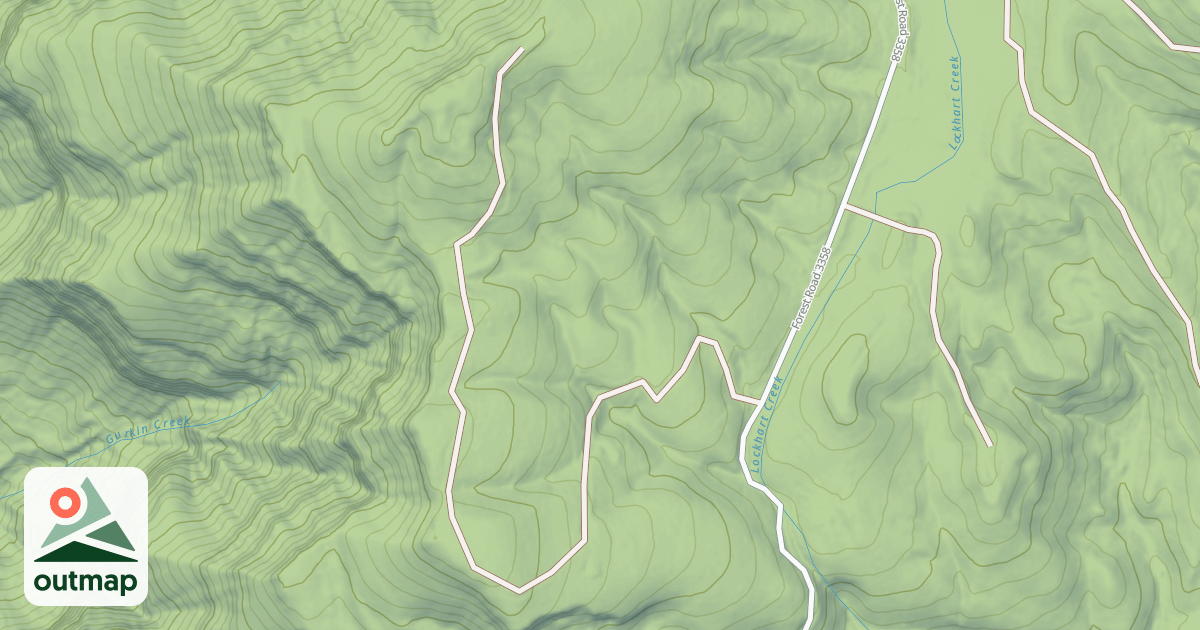 Map of OL' LOCKHART NO. 3