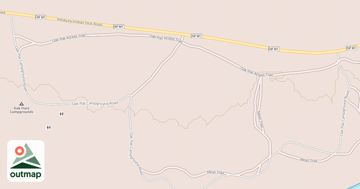 Map of OAK FLAT C.G.